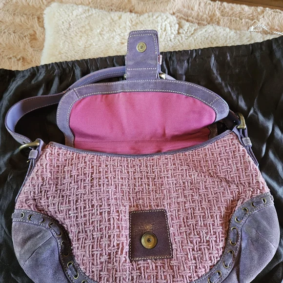 RARE Authentic Vintage Coach Signature Bag - Picture 5 of 13